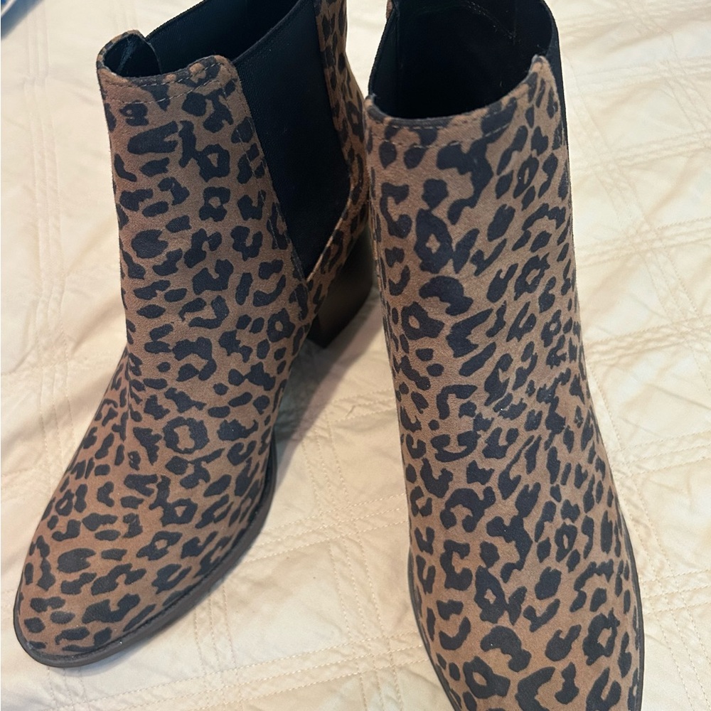 Leopard Print Ankle Boots